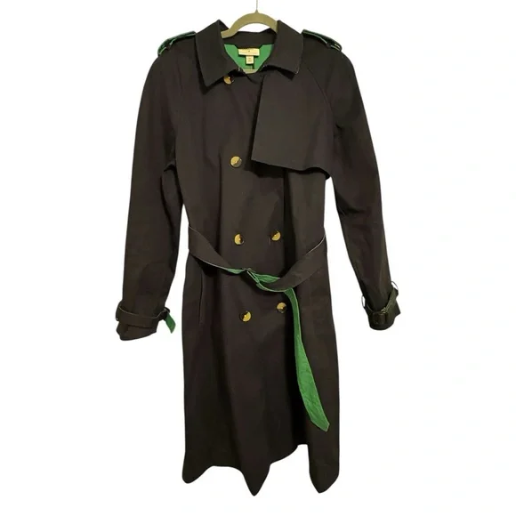 3.1 Phillip Lim for Target Navy Trench Coat XL Green Lining Belted Designer Coll - Picture 7 of 7